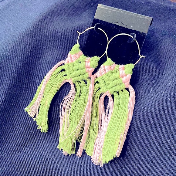 🆕»-»FaNcY MoDeRn DaY HoOpS w/a tWiSt« HaNdCrAfTeD »ClAsSiC bOhO sTyLe« Macrame - Picture 5 of 16